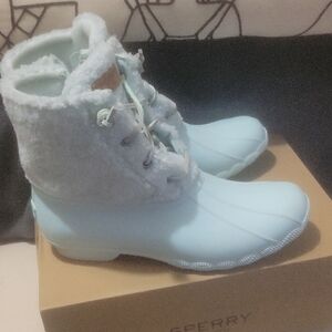 Sperry Sky Blue Insulated Boots